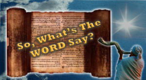 So Whats The Word Say